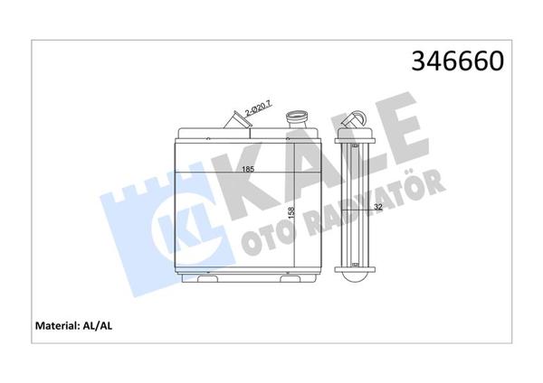KALE 346660 | Kalorifer Radyatörü Vectra.A