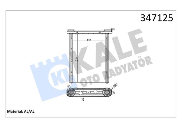KALE 347125 | Kalorifer Radyatörü 09-Megane.III-Scenic.Iıı