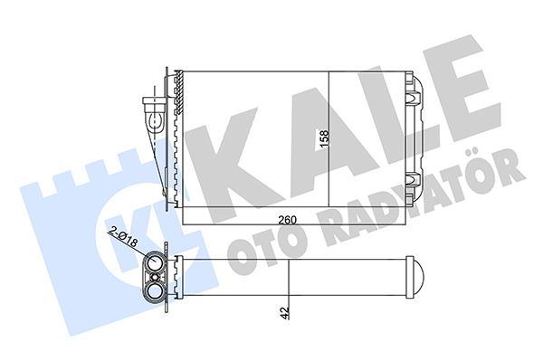 KALE 352030 | Kalorifer Radyatörü Alfa Romeo 145-146