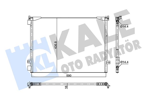 KALE 352580 | Klima Radyatörü Trafic II Vivaro 1.9 DCI 2.0 16V 01-