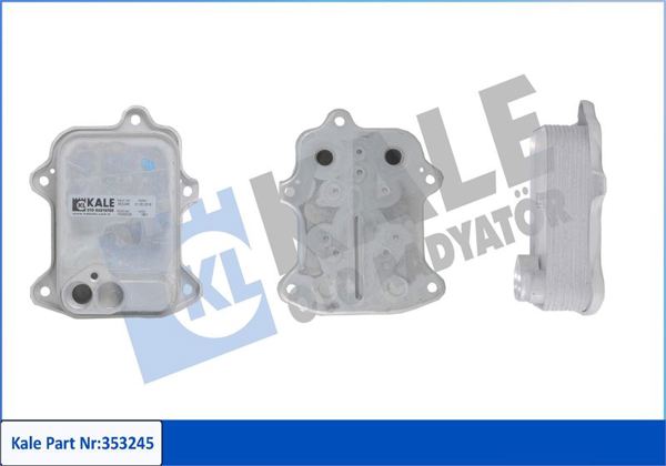 KALE RADYATÖR 353245 | Yağ Soğutucu (VW Golf 04-14 Passat 08-15 Polo 10-14 Audi A3 08-13) Bmy-Blg-Caxa-Cavd