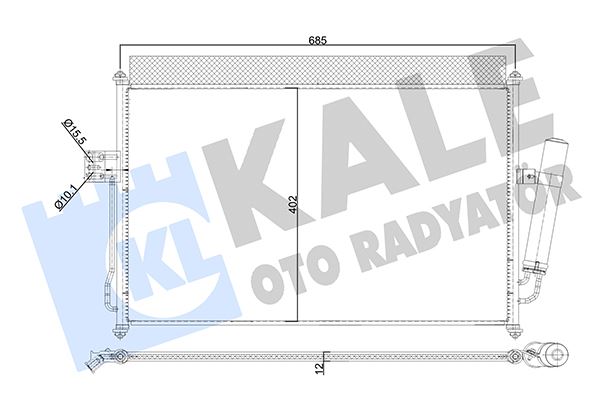KALE 354030 | Klima Radyatörü Isuzu D-Max TFR/TFS 2.5 DDi/CRDI 12-16 Euro5