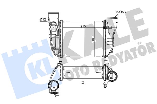 KALE 355010 | Turbo Radyatörü Intercooler (Audi A4 1.8 00-09)
