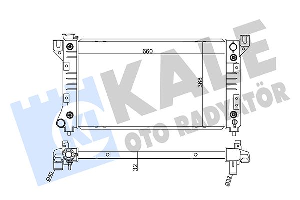 KALE 355700 | Radyatör (Dodge Caravan)