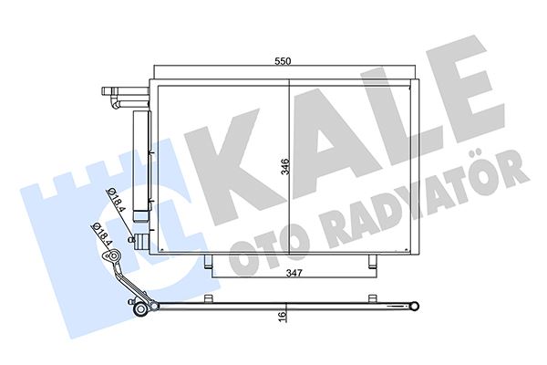 KALE 357855 | Klima Radyatörü Ford Ecosport 1.5 TDCI 14-17