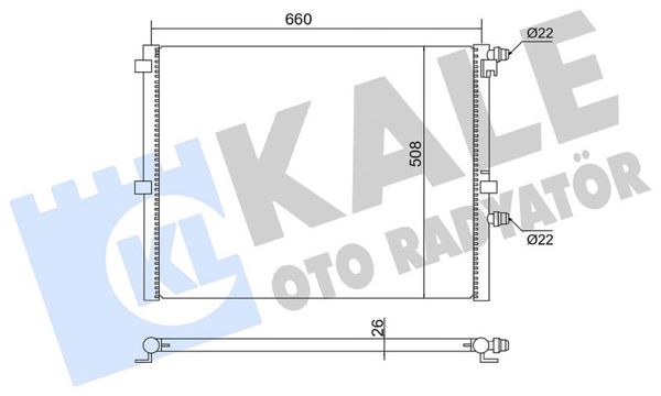 KALE 363710 | Su Radyatörü G30-G31-G32-G11-G12-G14-G15 B48-B58 17-