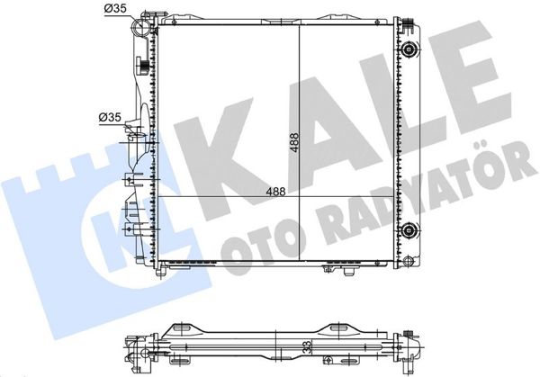 KALE 363815 | Motor Su Radyatörü S-Class W126 85 > 91