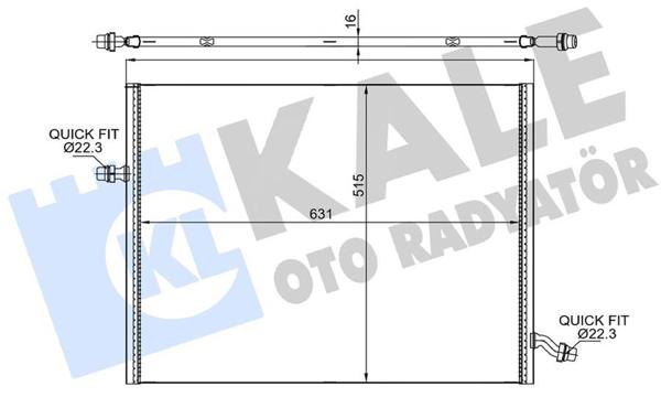 KALE 364335 | İlave Su Radyatörü Mercedes S-Class W222 C217