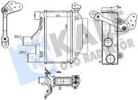 KALE 375925 | Turbo Intercooler Radyatörü Toyota Corolla 1.4D 04 > 07 125X260x64