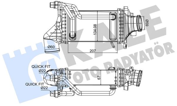 KALE 375960 | Turbosarj Radyatörü Mercedes M274 W205 S205 C205 A205 W212 C207 W213 C238 C253 V167 R172