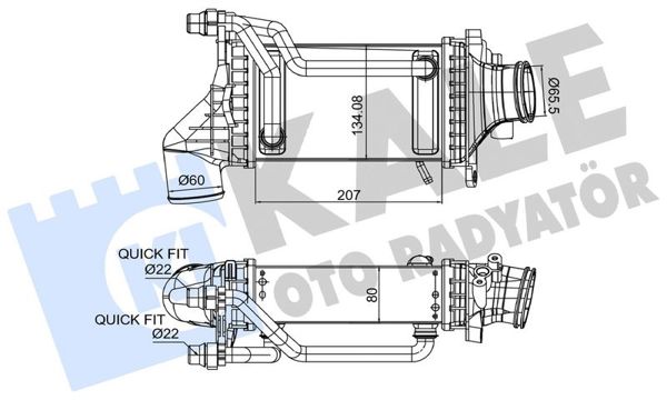 KALE 375965 | Turbosarj Radyatörü Mercedes M274 W205 S205 C205 A205 W212 C207 W213 C238 C253 V167 R172