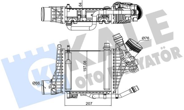 KALE 375970 | Intercooler Radyatörü Mercedes W205 W213 W238 W253 M264