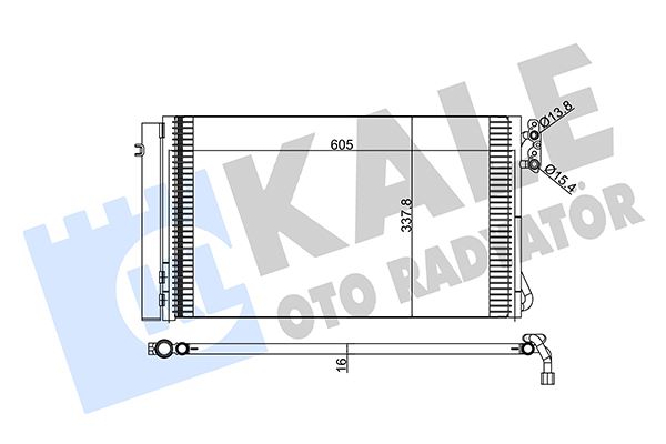 KALE 376700 | Klima Radyatörü (Kondenser) 03-1-Seri (E81-E87) 3-Seri (E90-E91) X1 (E84)