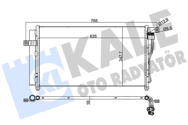 KALE 386300 | Klima Radyatörü (Kondenser) 03-11 Accent 1.4Gl-1.6-1.6Gls