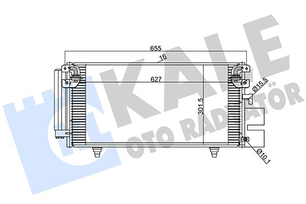 KALE 389900 | Klima Radyatörü (Subaru Legacy 2.0-2.5-3.0 03-09 / Outback 2.0-2.5-3.0 03-09695×308X20