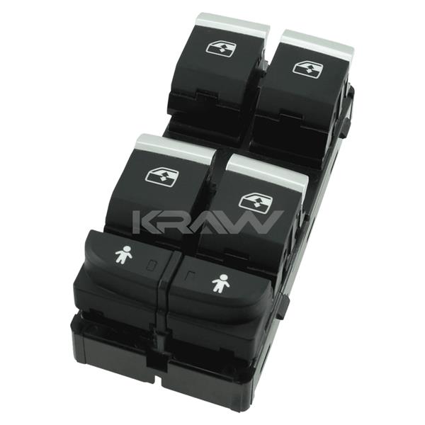 MCAR AN-1512D | Cam Anahtarı Dörtlü Kromlu A6 A5 Q5 Q7 Q8 16 -