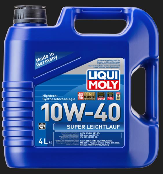 LIQUI MOLY 9504 | Süper Düzgün Çalışan Motor Yağı 10W-40 4L | 4 Adet