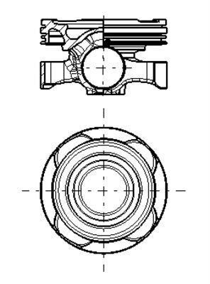MAHLE 007PI00177000 | Piston 79.50 mm (Std) Jeeep Renegade Compass Fiat 500 X Doblo 1.6 Multijet 20 -
