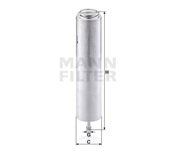 MANN WK5002 | Yakıt Filtresi BMW M47 N47 M57 N57 E81 E82 E87 E88 E60 E61 F07 F10 F06 E65 E66 F01 E70 F15 E71 F16
