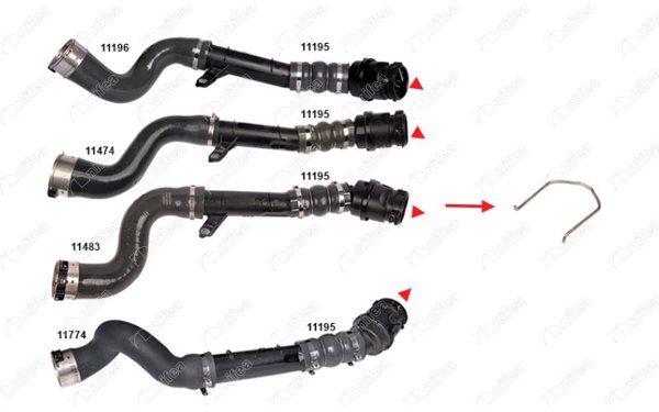 NIFEA 11014 | Turbo Borusu Segmanı Clio IV 12 > Megane IV 15 > Duster 13 | 10 Adet