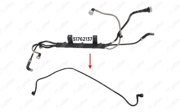 NIFEA 15406 | Yakıt Borusu Braket Hariç Fiat Linea 1.3 Multijet