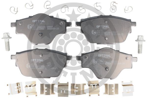 OPTIMAL BP12719 | Fren Balatası Arka (P106mm) Peugeot P3008 II P84 C4 Picasso II