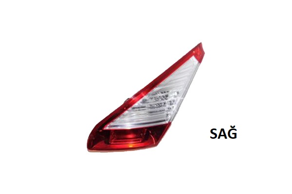 PLEKSAN 3408 | Stop Lamba Ic Sağ (Renault: Megane III Hb 2015-2016) Icı Koyulastırılmıs