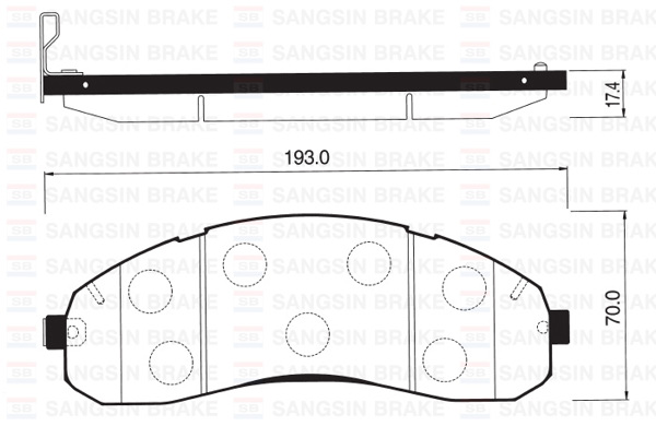HI-Q SP1148 | Ön Balata Disk Kia Bongo 1.4 Ton K3000 04 > | 1 Adet