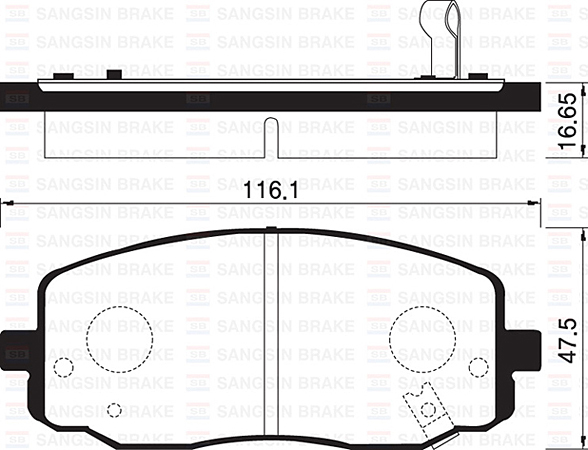 HI-Q SP1172 | Fren Balatası Ön i10 / i20 / Picanto Benzin-Dizel 2008-2014