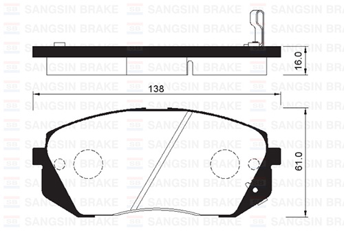 HI-Q SP1196 | Fren Balatası Ön Ix35 / I40 / Tucson / Kona / Sportage / Carens Benzin-Dizel 2009 -
