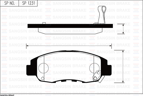 HI-Q SP1231 | Ön Fren Balatası Accord (Cb,Cd) 2.0 90-95