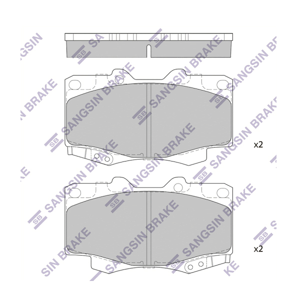 HI-Q SP1375 | Fren Balatası Ön Hilux (Kun25) 2.5 D4d 06-11