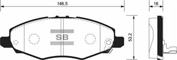 HI-Q SP1412 | Fren Balatası Ön Hilux 4X2 2.5 D4d 05-08