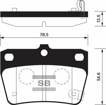 HI-Q SP1457 | Fren Balatası Arka Rav4 (A2) 1.8:2.0 01-05