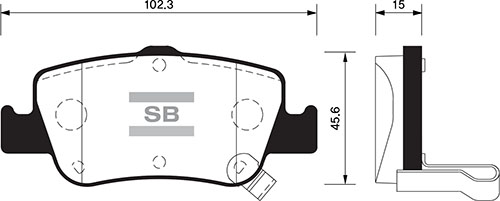HI-Q SP1501 | Fren Balatası Arka Corolla (E15): Corolla (E18) 13-: Auris (E15, E18) 07-1.4 D4d 07-12