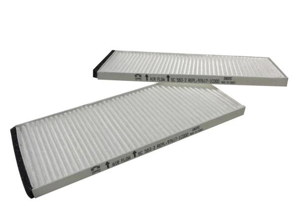 SARDES SC583-2 | Polen Filtresi Çiftli Accent Admira Getz 1,5 CRDI 03 05 3 Silindir