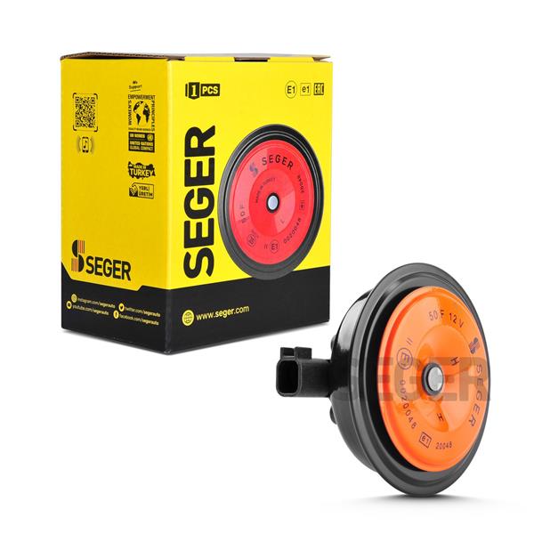 SEGER 50FI12.000.04 | Disk Korna Dıdıt Ince Ses 12V (Eskı Tip VW / Audi Soketlı) (K Jet 2X Soket) | 1 Adet