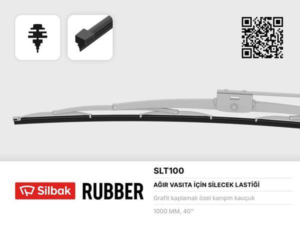SİLBAK SLT100 | Silecek Lastiği 1000mm Otobüs Tipi | 10 Adet