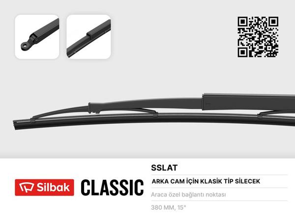SİLBAK SSLAT | Silecek Süpürgesi 385mm Arka Cam Silme Sistemi Kartal SLX