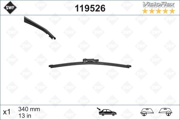 VALEO 119526 | BMW Land Rover M.Benz Arka Silecek