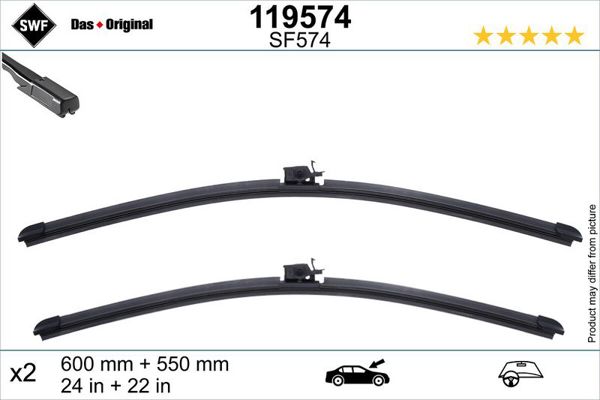 VALEO 119574 | Silecek On Mercedes X290 C257 600 550mm 17 >