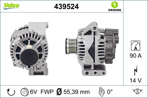 VALEO 599223 | Alternatör Kasnağı 90A Klimalı Corsa C-Astra G-H-Meriva A-Tigra-Agila-Nemo-Bipper-Grande Punto-Fiorino-Doblo 1.3 Jtdı