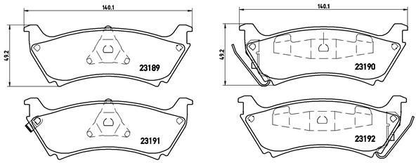 VALEO 670443 | Fren Balata Arka Mercedes W163 Ml230 98-06