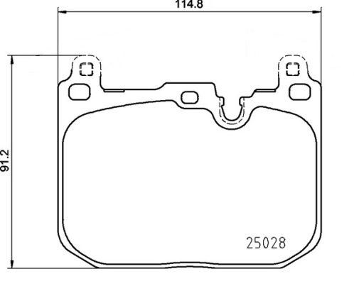 VALEO 670572 | Fren Balatası Ön BMW F39-F40-F44-F48 Arka Mini F54-F56-F57-F60