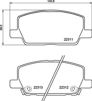 VALEO 670615 | Fren Balatası Ön Opel Mokka Mokka X