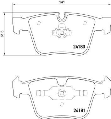 VALEO 671598 | Fren Balatası Arka Mercedes S-Serisi W221-S 63 Amg 06-S-Serisi W221-S 65 Amg 11 -