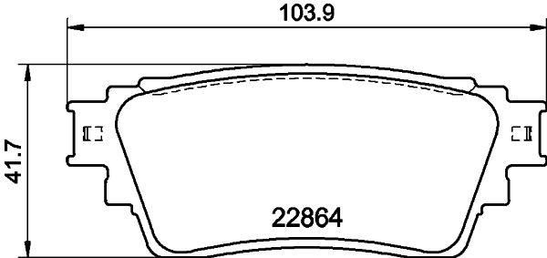 VALEO 671769 | Fren Balatası Arka Mitsubishi Asx 12-/ Mazda 6 13-/ Outlander 12-/ Citroen C4 12-/ Peugeot 4008 2012-/