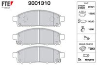 VALEO 9001310 | Fte Balata Fren Ön-(Mitsubishi L200 Cr 2.5 Dı-D 06-/ / L200 Su 2.4 Dı-D 15-/ /