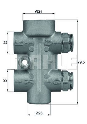 MAHLE TO1095 | Termostat / Termostat-Yağ Soğutucusu Mercedes A W169 B W245 E W211 95°C
