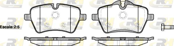 ROADHOUSE 21277.00 | Fren Balatası Mini R50 R53 06 01-10 06